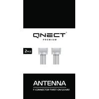 Antenne F-connector Twist-on til 5,6 mm kabel, 2 stk. – QNECT