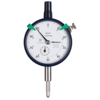 Mitutoyo 2046AB mleur, 10 mm, 0,01 mm, med flad bagplade