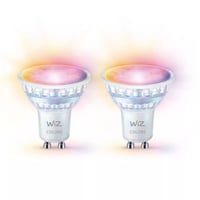 WiZ GU10 LED-pre, 345lm, Color, 4,7W, WiFi/Matter - 2 pak