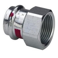 Viega Prestabo Overgang 22 mm x 3/4" Muffe/Muffe Forzinket Stål