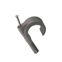 Mepac plugclip med søm for kabel 11-15 mm. Grå. Bor Ø 5,5 mm - (100 stk.)