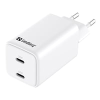 Sandberg AC-oplader, dual USB-C, PD65W, EU