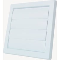 Fresh Lamelrist, 150 x 150 mm, Hvid Plast med Bagkant