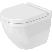 Duravit Starck 3 Compact væghængt toilet, uden skyllekant, hvid