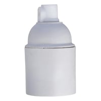 Fatning E27, hvid, med trkaflastning