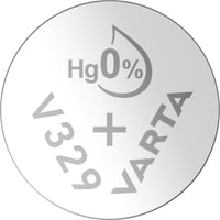 VARTA V329/SR731, slvfarvet knapcellebatteri, 1,55V, slvoxid