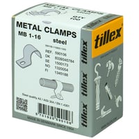 Kabelbøjle MB 16 mm, 1-lap, rustfrit stål, A2, AISI 304 (100)