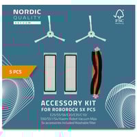 Reservedelsst, 5 stk. til Roborock E25/S5/S6/E20/E35/C10/S50 billede
