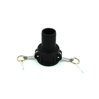 CAMLOCK kobling, Type C, Polypropylen, 1" slangestuds, hun