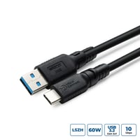 ColorFlex USB-C til USB-A kabel, 60W, 10Gbps, halogenfri (LSZH), USB 3.2 Gen 2, 2 meter