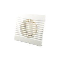 Fresh Reton 100 BTH ventilator Ø100 mm, fugtstyring, timer og vindstop, hvid