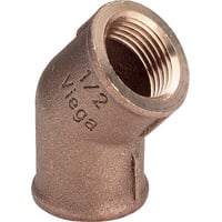 3/4" Rdgods silicium bronze bjning, 45