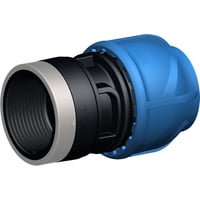 iJOINT plastfitting - Gevindovergang m. kompressionskobling/muffe, 32 mm x 1"