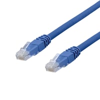 DELTACO U/UTP Cat6a patch kabel, halogenfri, 1 meter, bl