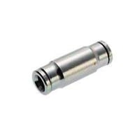 Norgren PUSH-IN samler, lige, forniklet messing, 8 mm slangediameter