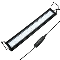 60-80 cm akvarie armatur - 18W LED, hvid/blå/rød/grøn/lilla, justerbar længde, IP66