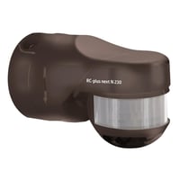 RC-plus next N 230 brun, bevgelsessensor, udendrs vg/loft PIR, 230V, 230/40m, 3000W