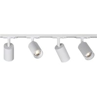 Spotlight Focus Track GU10-sæt 1-faset hvid, vipbar 90°, roterbar 350°, 1-faset adapter, IP20. Inkl. 4 stk. armaturer.