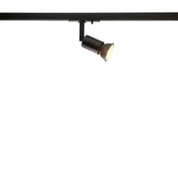 Nordtronic Track light ECO 1-faset skinnespot, GU10, sort + Nordtronic Long Life, Dim To Warm, 350lm, Ra90, 40.000 timer, dmpbar