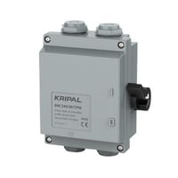 Kripal sidebetjent forsyningsadsk. 25A , AC23, 3P+N. IP54 (IP65 med brug af korrekte forskruninger)