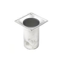 BLCHER forlnget overdel til beton, uden brering, 199 mm, 145 mm, rustfrit stl, 110 mm udlb