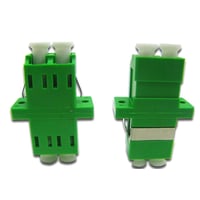 Samleled, lc/apc duplex, singlemode, grn