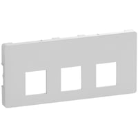 LK FUGA - Dataudtag til 1-3 stk. keystone konnektorer, standard keystone port (ca. 19,3 x 14,8 mm), 2 modul, lysegr