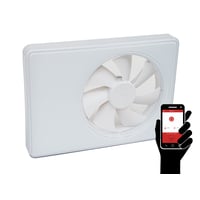 Billede af Ventilator Duka Smart Fan WiFi, hvid, 100 / 125 mm hos WATTOO.DK