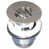 Milton Megatherm bundventil, 1", med rist og overlb, forkromet billede