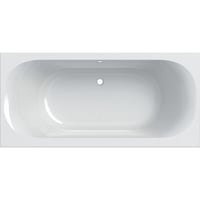 Geberit Soana badekar, 1900x900x450mm, smal kant m/ben, akryl, hvid