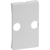 LK FUGA - Afd?kning til antenneudtag med 2 stk. IEC-stik (TV/radio), 1? modul, lysegr?