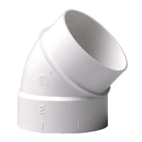 Bjning 45 grader med nippel, 51mm rrdimension