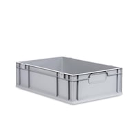 Lagerkasse Eurobox med lukgreb, 600x400x170mm