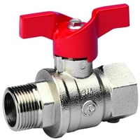 Pettinaroli kuglehane med t greb muffe/nippel 1/4