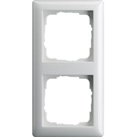 2-modul ramme Standard 55, hvid blank - Gira