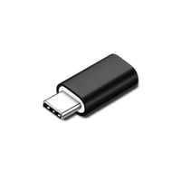 Lightning-USB-C adapter, sort, understtter opladning og synkronisering op til 5V 2.4A