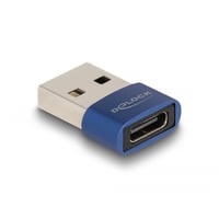 USB 2.0 adapter, USB Type-A male til USB Type-CT female, bl