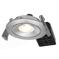 Nordtronic Low Profile DOB indbygningsspot, komplet inkl. driver, 5W, 3000K-4000K, b?rstet aluminium