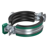 WALRAVEN Rørbøjler KSB2 To-skruet Ø31-35mm, elforzinket, med Quicklås. Kombi montage M8/10. Støjreducerende EPDM gummi