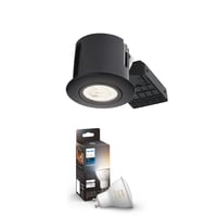 Philips Hue indbygningsspot 230V LED (rund) med Philips Hue White Ambiance, GU10, sort (mat) - Nordtronic