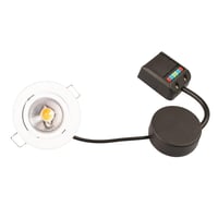 Claudia LED minidownlight, 230V, 4,5W, 4000K, Ra95, 330lm, IP44, mat hvid, rund