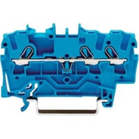 Gennemgangsklemme 2,5mm, 3-leder, bl
