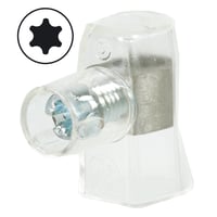 Samlemuffe, 2,5 mm, enkelt, klar, Torx 10 - (100) - 100 stk