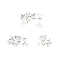 Formstykker til kabelkanal 9 x 5 mm, hvid - Plasfix