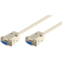 D-SUB/RS232, hun/hun, 3 meter, DB9 til DB9, null modem kabel - MicroConnect
