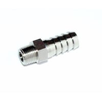 Billede af 1/4" Slangestuds nippel messing, forniklet, Lngde 35mm, 6mm hos WATTOO.DK