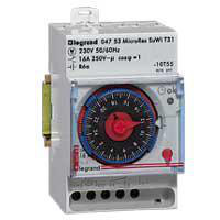 Kontaktur MicroRex3 T31, analog, dgn, 230V, 3 moduler, 16A - Legrand