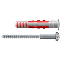 Fischer DuoSeal vdrumsdybel med skrue, 8 x 48 mm, PH A2, TX30