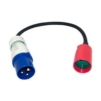 Adapter CEE han / DK hun 230V 33 cm