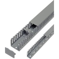 Ledningskanal opslidset, DNG 37037, 37mm x 37mm, 2 meter, kunststof, gr - 2 meter